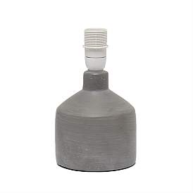 Image5 of Simple Designs 9 1/2"H Gray Bocksbeutal Accent Table Lamp more views