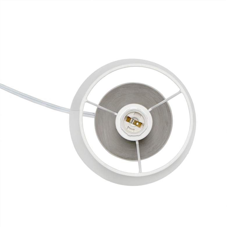 Image 6 Simple Designs 9 1/2"H Gray Bocksbeutal Accent Table Lamp more views