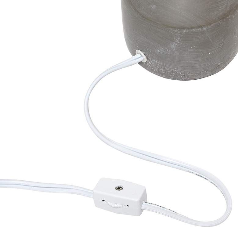 Image 7 Simple Designs 9 1/2"H Gray Bocksbeutal Accent Table Lamp more views