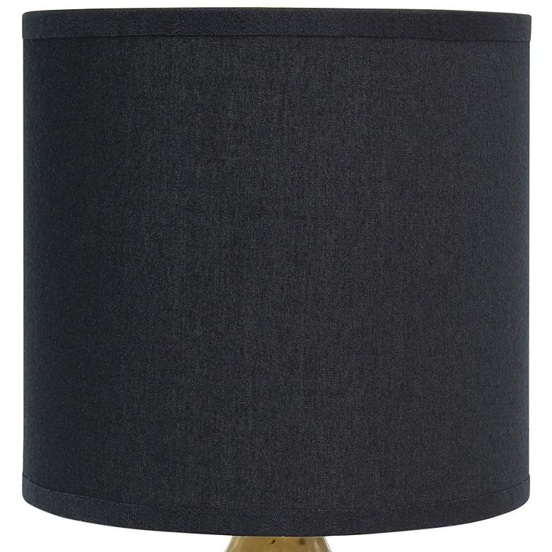 Image 3 Simple Designs 9 1/4" High Gold Drip Accent Table Lamp more views