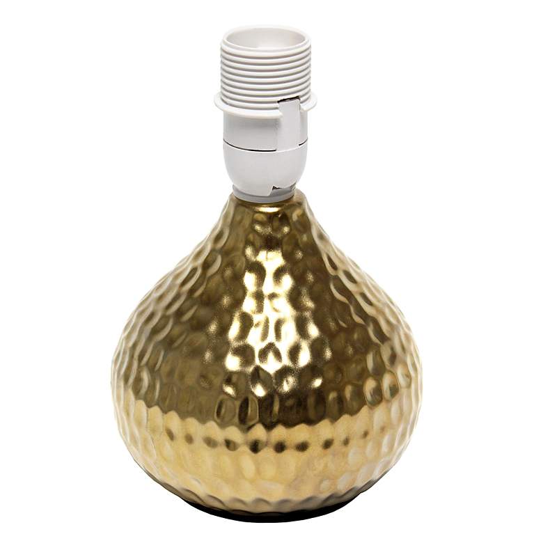 Image 6 Simple Designs 9 1/4" High Gold Drip Accent Table Lamp more views