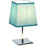 Simple Designs 9 3/4"H Blue Shade Chrome Accent Table Lamp
