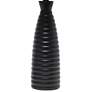 Simple Designs Alsace 20 1/4" Black Ceramic Bottle Table Lamp