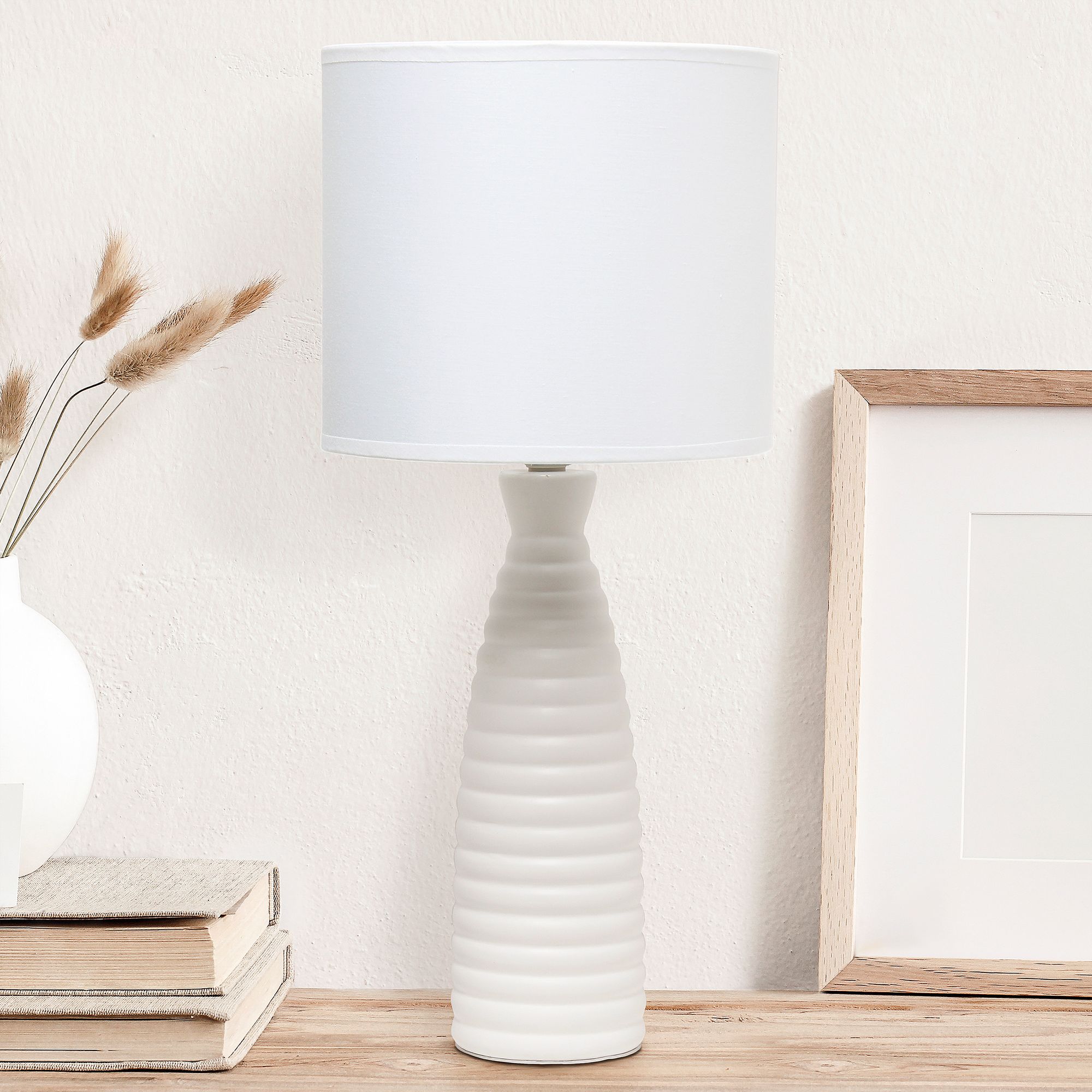 Simple white sale table lamp