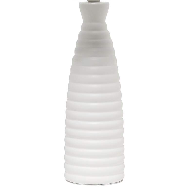 Image 4 Simple Designs Alsace Off-White Bottle Ceramic Table Lamp more views
