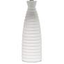Simple Designs Alsace Off-White Bottle Ceramic Table Lamp