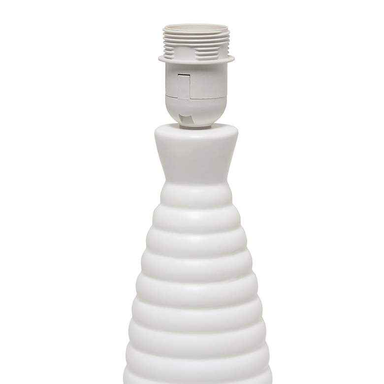 Image 5 Simple Designs Alsace Off-White Bottle Ceramic Table Lamp more views