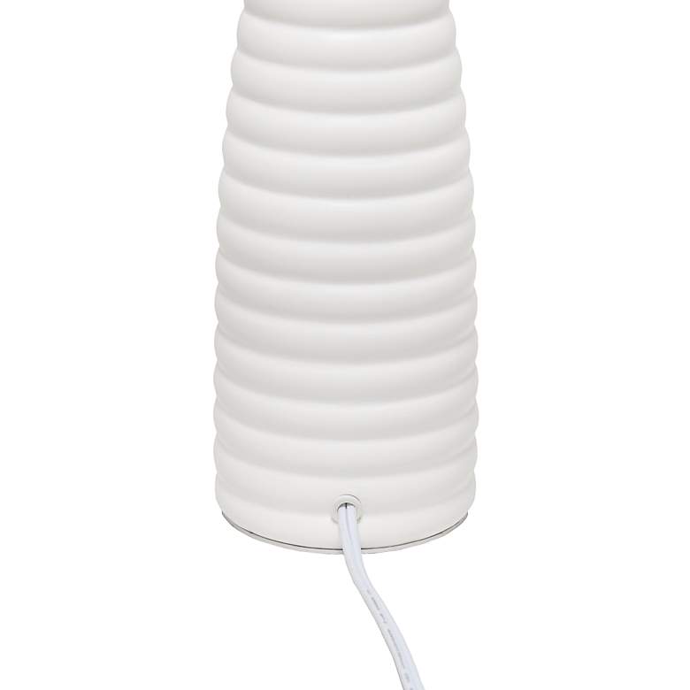 Image 6 Simple Designs Alsace Off-White Bottle Ceramic Table Lamp more views