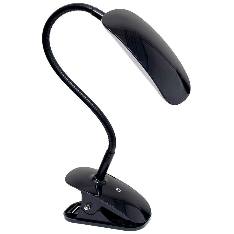 Simple Designs Black Adjustable LED Rounded Clip Light more views