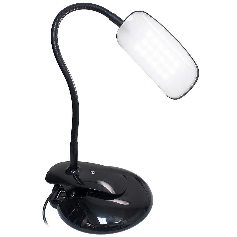 Simple Designs Black Adjustable LED Rounded Clip Light more views