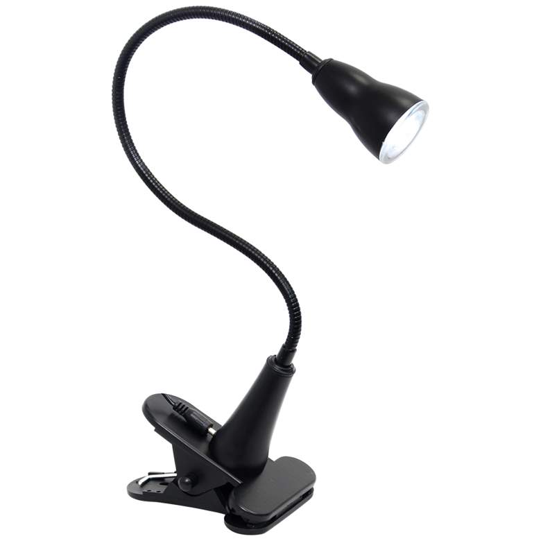 Image 5 Simple Designs Black Gooseneck LED Clip Light Desk Lamp more views