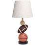 Simple Designs Brown Orange Popular Sports Accent Table Lamp