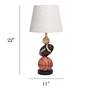 Simple Designs Brown Orange Popular Sports Accent Table Lamp
