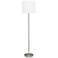 Simple Designs Brushed Nickel Floor Lamp