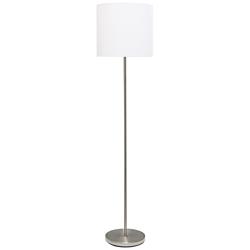 Simple Designs Brushed Nickel Floor Lamp