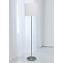 2_Simple Designs Brushed Nickel Floor Lamp