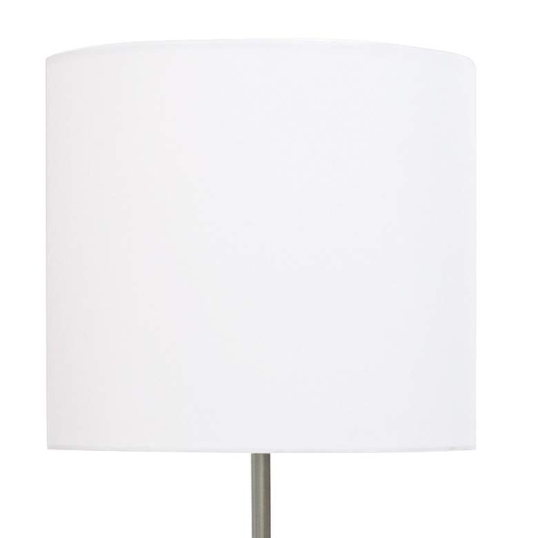 Image 4 Simple Designs Brushed Nickel Floor Lamp more views