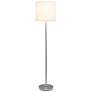 5_Simple Designs Brushed Nickel Floor Lamp more views