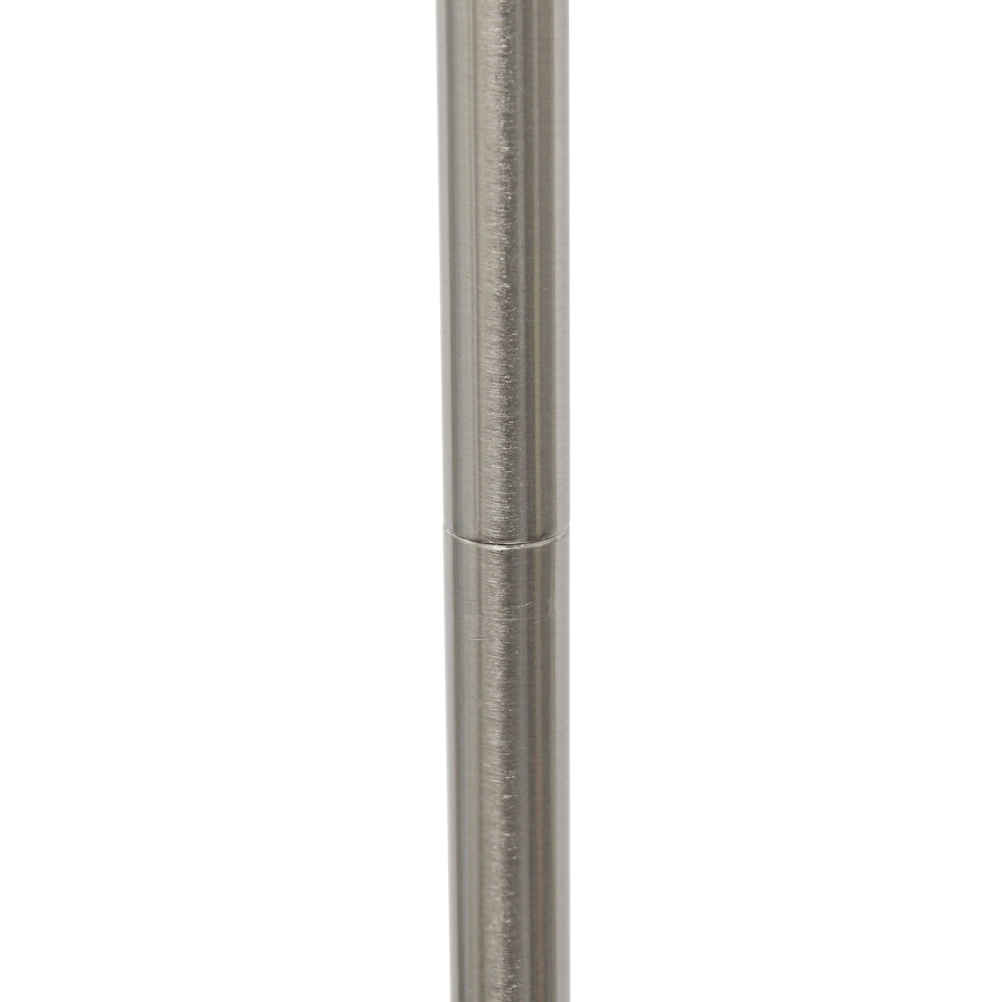 Simple Designs Brushed Nickel Floor Lamp in scene