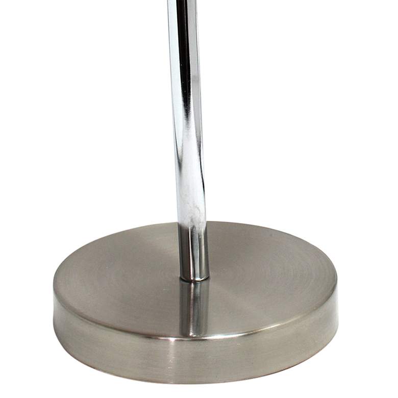 Image 4 Simple Designs Brushed Nickel Iron Semi-Flexible Desk Lamp more views