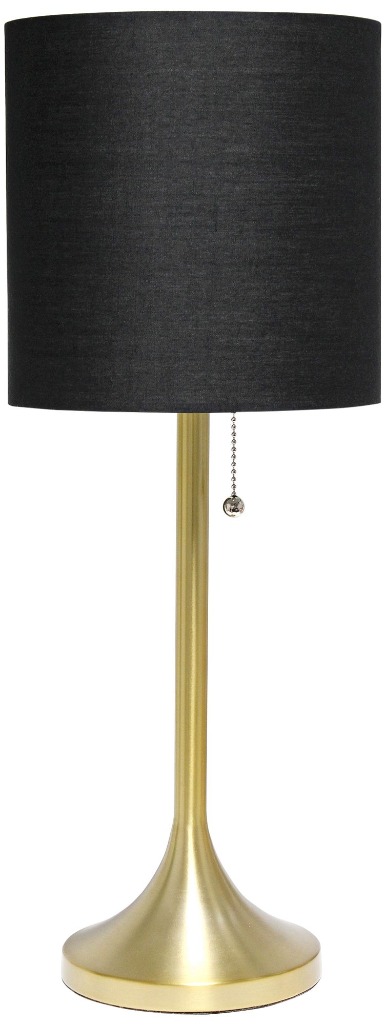 gold lamps with black shades