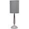 Simple Designs Gray Wash Candlestick Accent Table Lamp