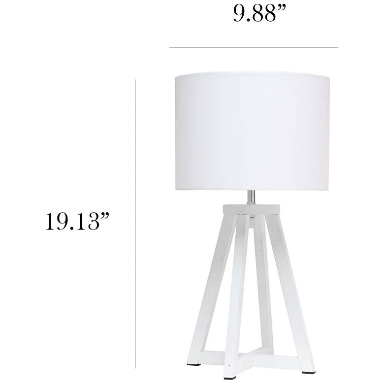 Image 7 Simple Designs Interlock Triangul White more views