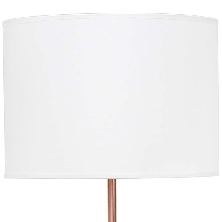 Image 3 Simple Designs Modern Rose Gold Stick Table Lamp more views