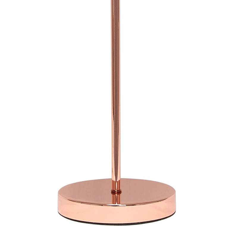 Image 4 Simple Designs Modern Rose Gold Stick Table Lamp more views