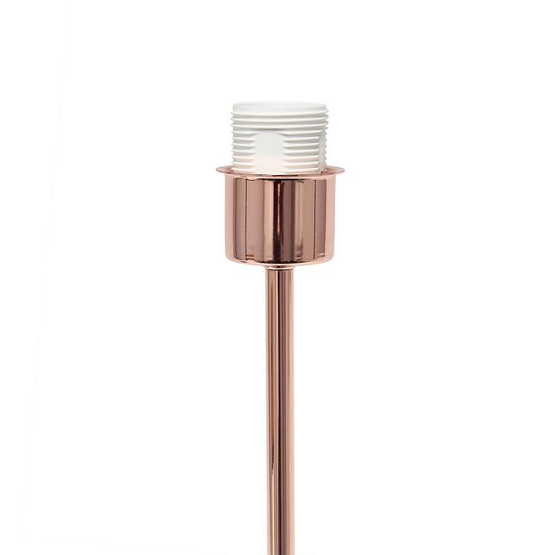 Image 6 Simple Designs Modern Rose Gold Stick Table Lamp more views