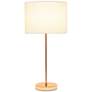 Simple Designs Modern Rose Gold Stick Table Lamp