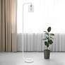 Simple Designs Modern White Iron Floor Lamp