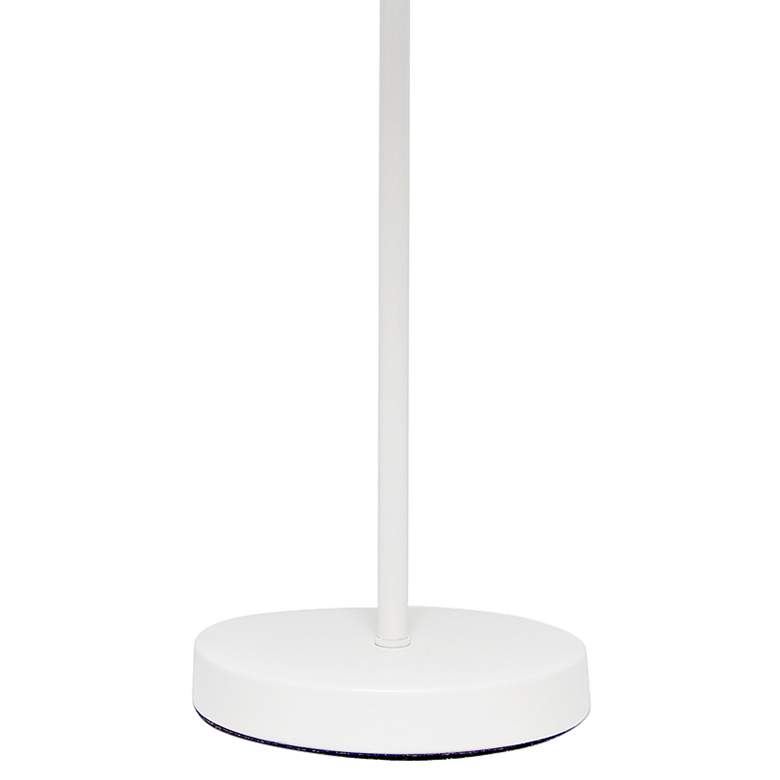 Image 4 Simple Designs Modern White Stick Table Lamp more views