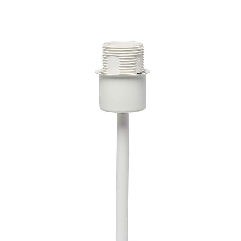 Image 6 Simple Designs Modern White Stick Table Lamp more views