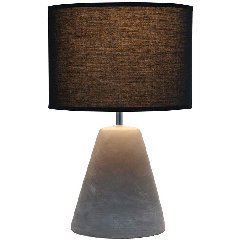 Image 7 Simple Designs Pinnacle 14 1/4" High Black Accent Table Lamp more views