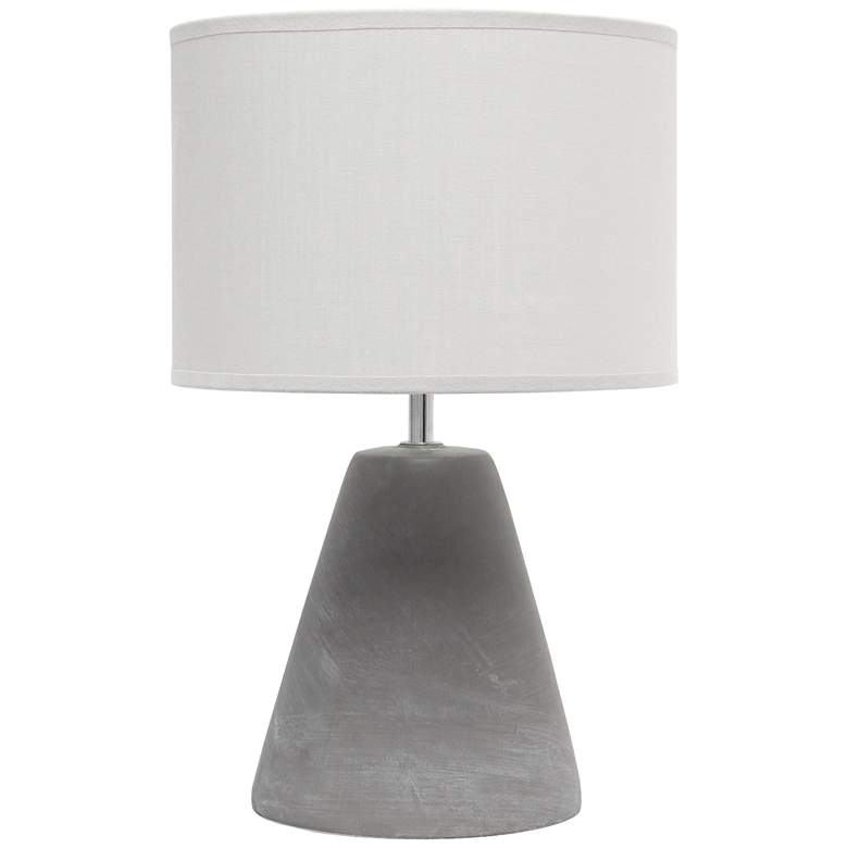 Image 2 Simple Designs Pinnacle 14 1/4" High Gray Accent Table Lamp