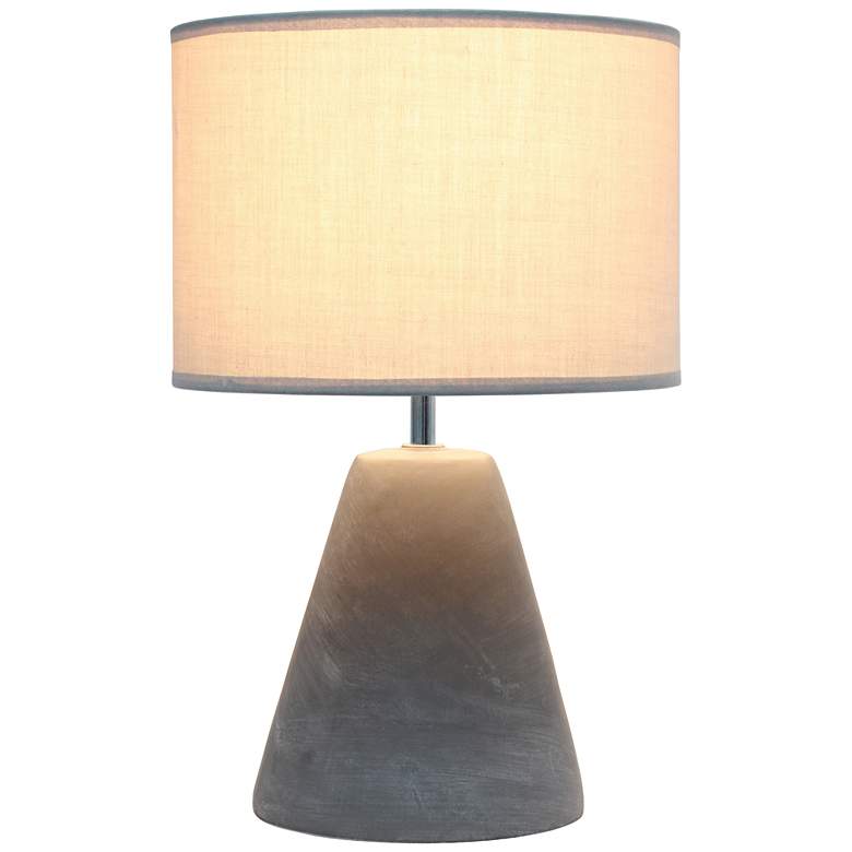 Image 7 Simple Designs Pinnacle 14 1/4" High Gray Accent Table Lamp more views