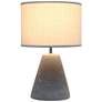 Simple Designs Pinnacle 14 1/4" High Gray Accent Table Lamp