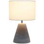 Simple Designs Pinnacle 14 1/4" High White Accent Table Lamp