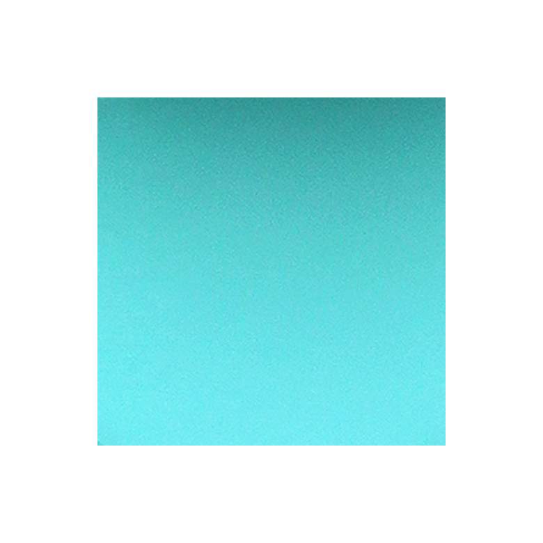Image 7 Simple Designs Prism 10 1/2" High Geometric Blue Ceramic Accent Lamp more views