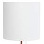 Thumbnail3 of Simple Designs Rose Gold Metal Table Lamp with Organizer and USB Port more views