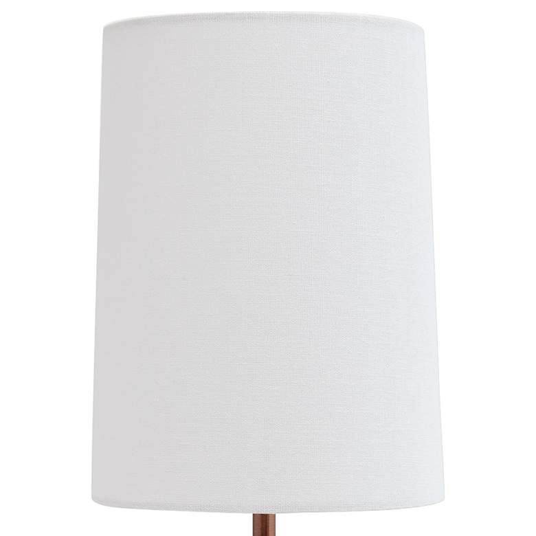 Image 2 Simple Designs Rose Gold Metal Teardrop Table Lamp more views