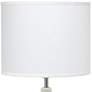 Simple Designs Strikers 19" High White and Dark Wood Accent Table Lamp