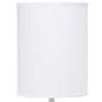 Simple Designs White Candlestick Ceramic Accent Table Lamp