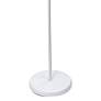 Simple Designs White Metal Modern Torchiere Floor Lamp with Side Light
