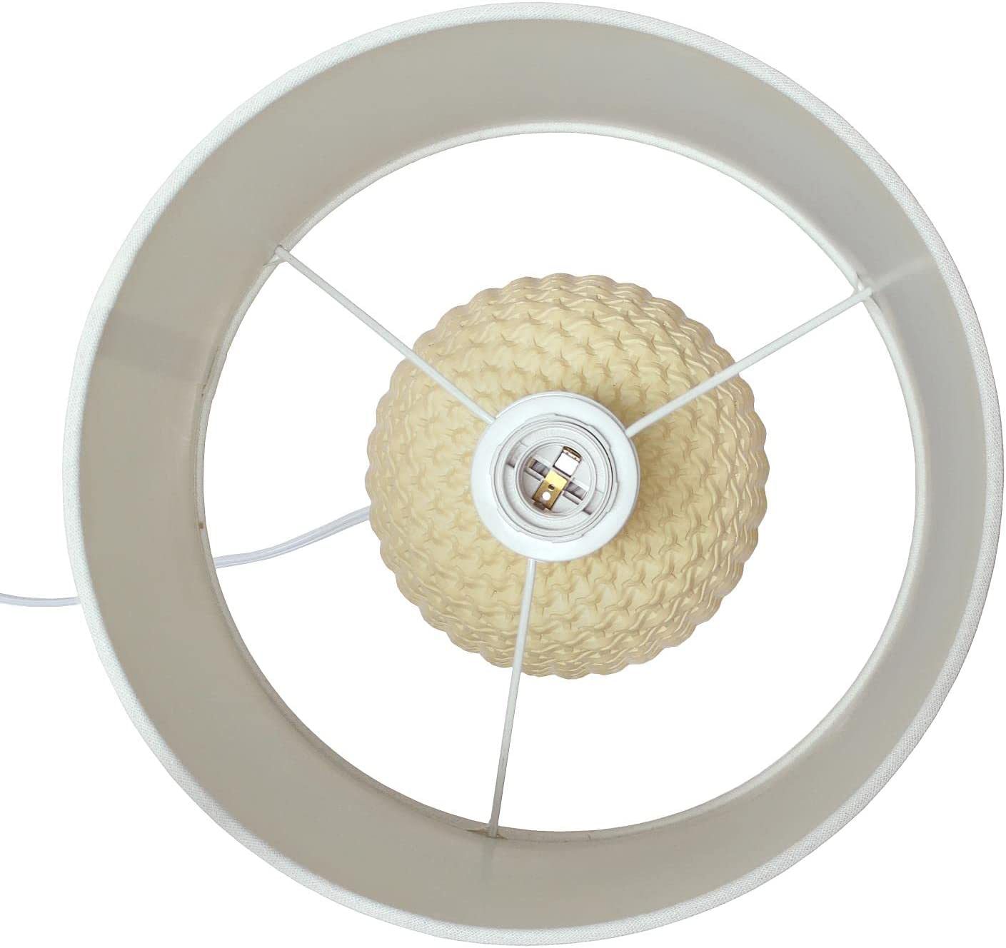 Simple Designs Yellow Ceramic Accent Table Desk Lamp