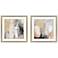 Simple Impression I 26" Square 2-Piece Framed Wall Art Set