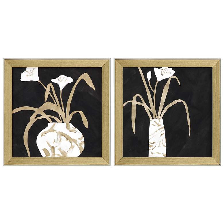 Image 1 Simple Life 14"W x 14"H Framed Art Set of 2
