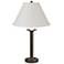 Simple Lines 27" High Bronze Table Lamp With Natural Anna Shade