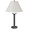 Simple Lines 27" High Natural Iron Table Lamp With Natural Anna Shade